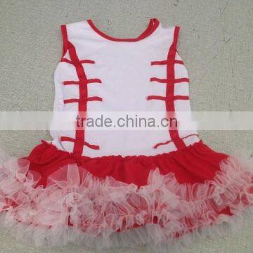 2016 New Model Children Custom Clothing Child Football Girl Summer dress