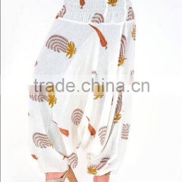 Indian Hand Block Print Aladin Harem Afghani Trouser For Women photo-2