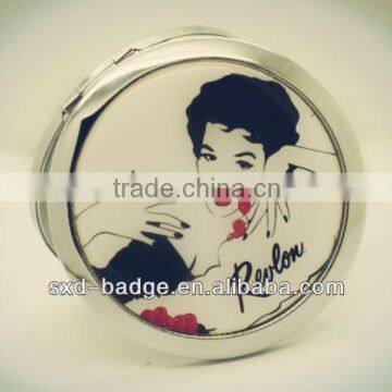 Luxury Pocket Mirror With Printing stiker