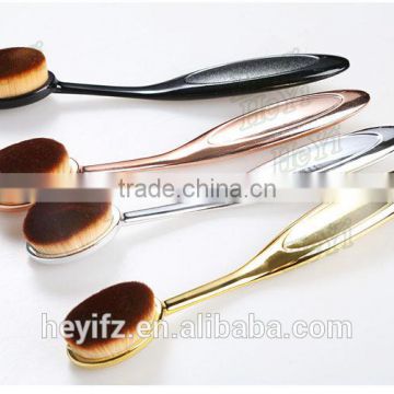 2016 Best Seller Gold Silver Handle Toothbrush Shape Foundation Brush