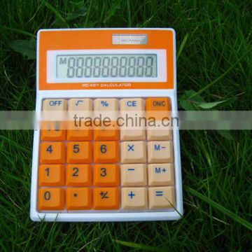 MANUFACTURER new design cheap colorful button dual power table & desk office calculator financial calculator