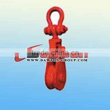 Alloy type shackle with champion snatch block