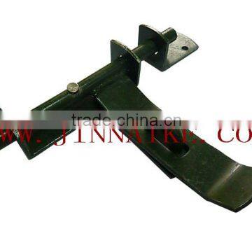 South America style black galvanized steel gate latch