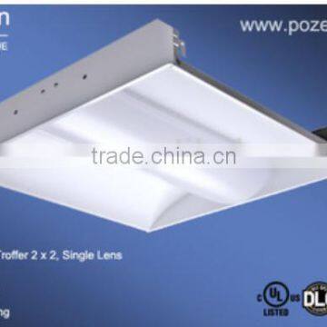 UL DLC4.O Listed Troffer High Lumens 5 years warranty 2X2 2X4 1X4