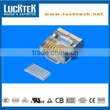 8P8C CAT5E UTP SHORT CONNECTOR PLUG WITH INSERT