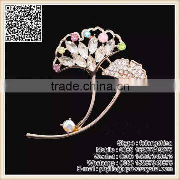 Fashion Small Mustache Clear Crystal Brooch Star Shape Flower Brooch For Lowest Price photo-3