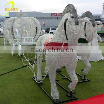 L:7m Latest led horse carriage Christmas