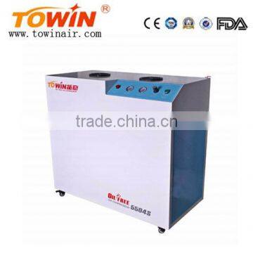 silent box type oil free reciprocating air compressor with 120L stainless steel tank