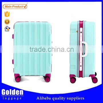 2015 hot sell four wheels hard abs travel luggage