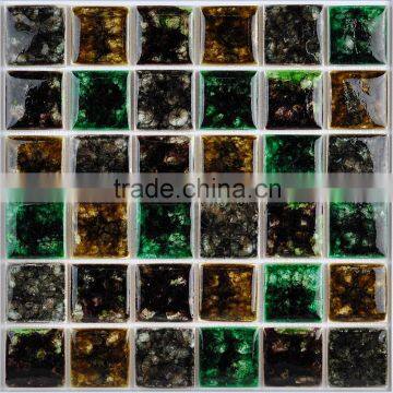 Ice Crack Dark Color Ceramic Mosaic Tile