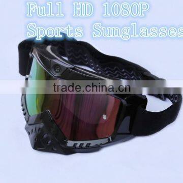 1080P 15MP Sports Sunglasses lens changeable THB025 camera142 degree with radio hidden camera