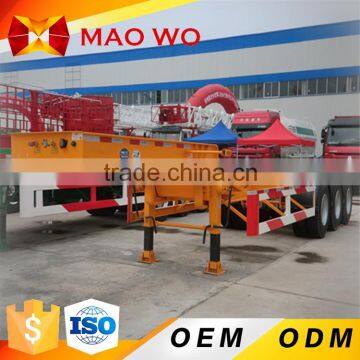 MAOWO Brand 3 axle 20ft 40ft container skeleton semi trailer for sales