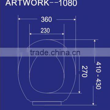 1080 European Model Soft Close PP Toilet Seats photo-2