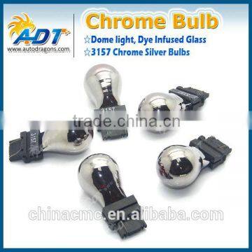 3156 3157 S25 amber color chromed silver bulb for car interior lamp