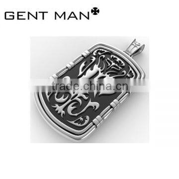 316L Steel Men Fashion Pendant Style dog Tag Pendant