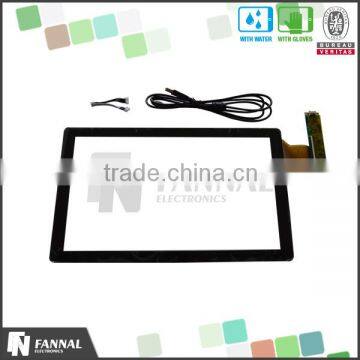 Multi Touch Black Silk Print Cover Glass Frame 15.6 Touch Screen Kit