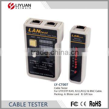 LY-CT007 RJ45 RJ11 RJ12 CAT5 CAT6 UTP/STP Network LAN BNC USB Multipurpose Cable Tester Remote Test Tools