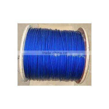 Super quality latest pvc/pe/nylon coated 7*7 steel wire rope