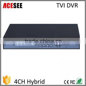 ACESEE high quality 4ch h264 p2p cloud hybrid hd tvi dvr