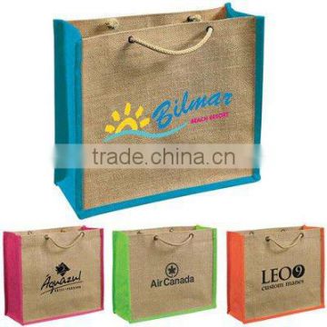 Jute gift tote bag