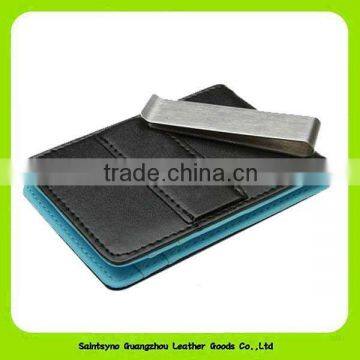 MC007A Soft Genuine Leather Money Clip Wallet photo-5