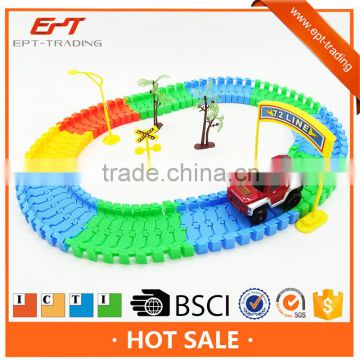 Happy battery operated racing car track toy