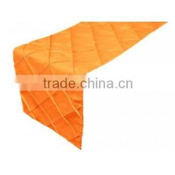 orange crepe taffeta table runner for hotel wholesale