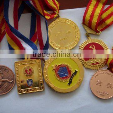 medallions with ribbon , Metal Sports Medal, Medal of honor