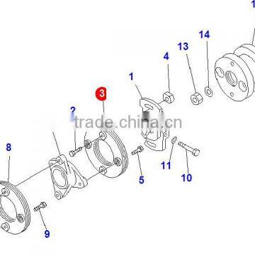 DK156605-5920 fuel injection pump plate WA470-3 bulldozer parts