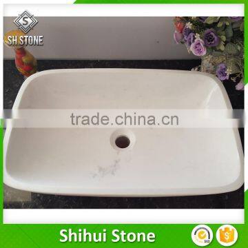 Hand Carved Blue Limestone Vanity Wash Basin for Bathroom photo-6