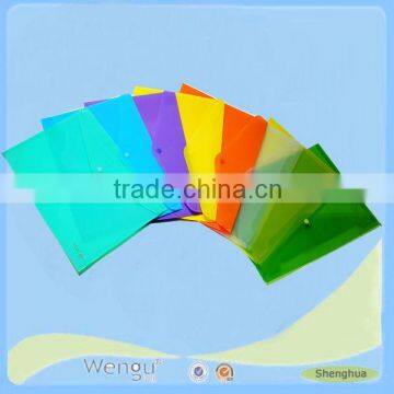 Yiwu customized simple colorful pp envelope file bags supplier and manufacturer made in china