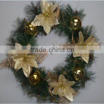 Hot sale handmade decorative purple christmas wreath