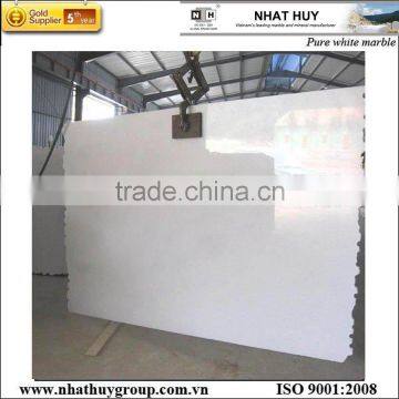 Pure White Marble Gangsaw Size Slab