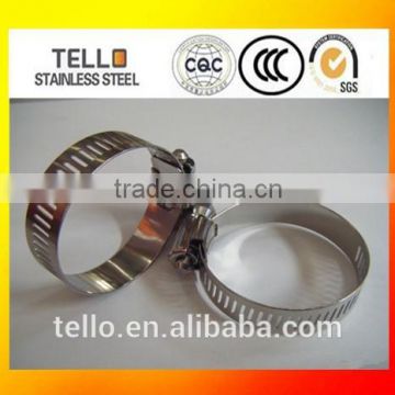 3/4 inch size stainless steel 201/304 american type hose clamp