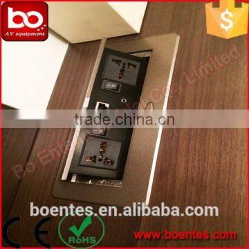 Pop Up Desktop Socket With Power Socket & Switch for Hotel TV Control Platform photo-2