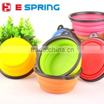 Premium Pet Collapsible Bowl for Food and Water Foldable Silicone