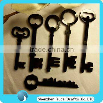 custom unique acrylic key for key chain decoration toy lase cutting shapes