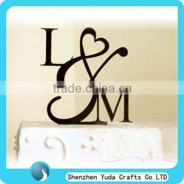 manufacturer plexiglass laser cut cake topper colored cake topper