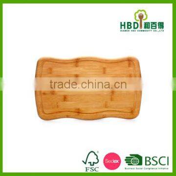Smart Bamboo Vegetable Cutting Board With Groove One Side