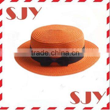 Vintage promotional baby straw boater hat