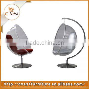 Fashionable ball chair/Hanging swing bubble chair/ acrylic swing chair