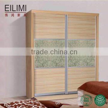 Modern-Style Indonesia Gold Teak Wood Storage Clothes Wardrobe