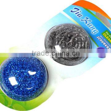 JML 2 IN 1 Stainless Steel Scourer And Colour Plastic Scourer