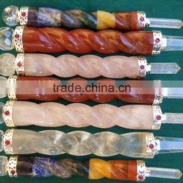 MIX GEMSTONE TWISTED HEALING STICKS