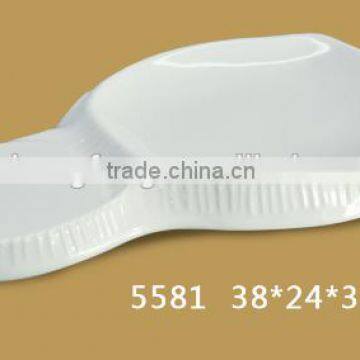 5581New shaped melamine white ware