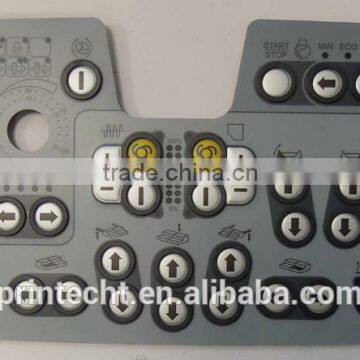 large keypad with light guide film and pcb