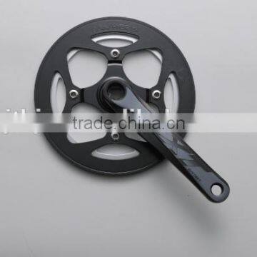 SS1115P3# steel bicycle chainwheel and crank steel 170mmcrank plastic chainguard