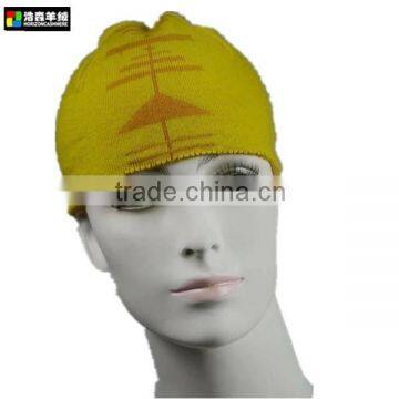 Woman Bright Color Hat, Wool Knitted Hat