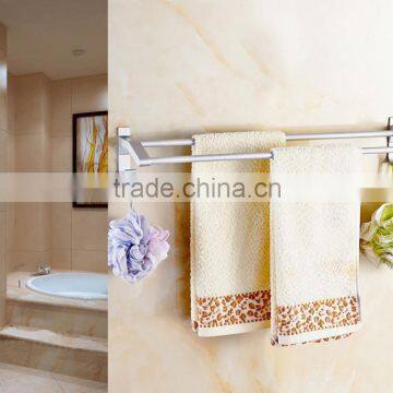 Promotion hotel bathroom metal double magnetic commercial towel bar