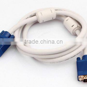 3M White VGA cable with gold plated male to female